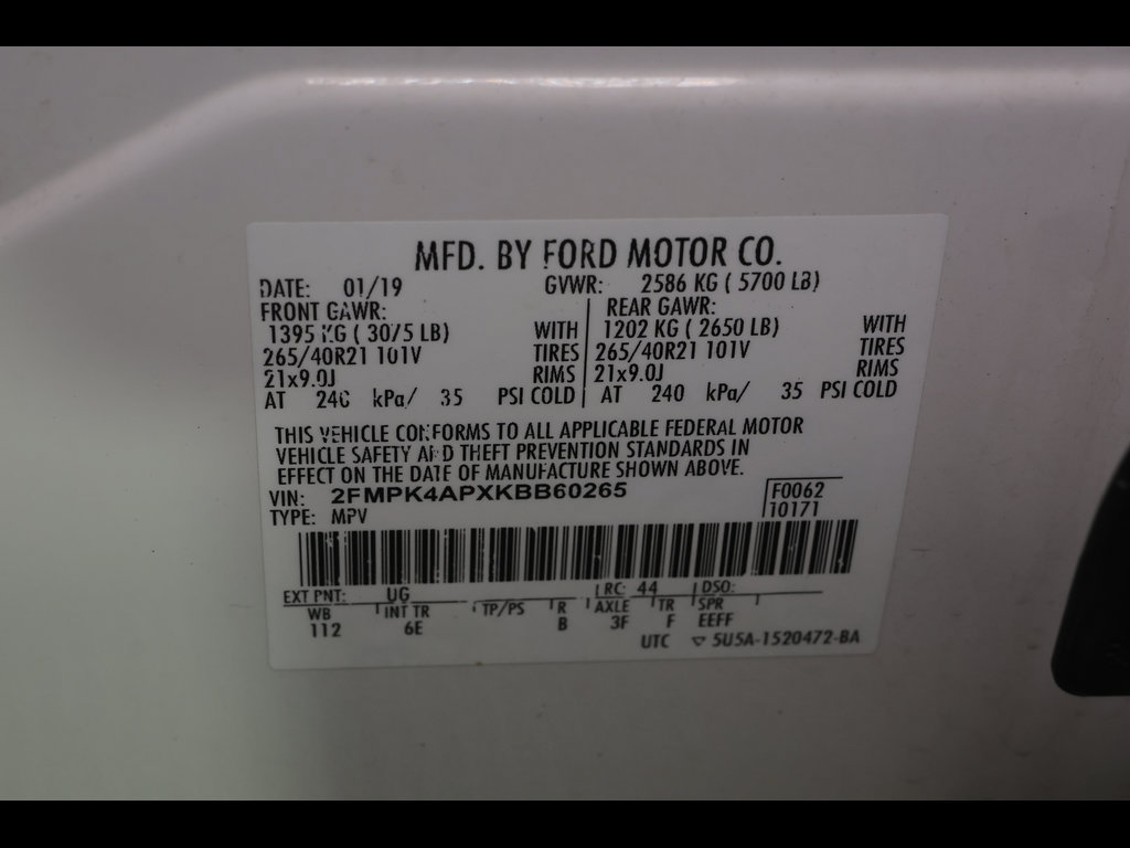 Used 2019 Ford Edge ST w/ Equipment Group 401A AWD/4WD image 35