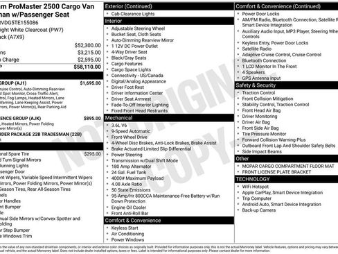 New 2026 RAM ProMaster 2500 w/ Safety Group image 5
