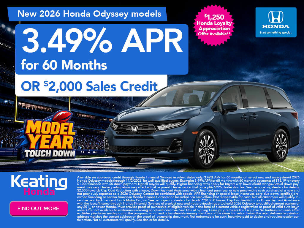 New 2026 Honda Odyssey Sport-L image 2