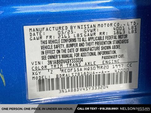 Certified 2025 Nissan Sentra SR w/ SR Premium Package FWD image 32