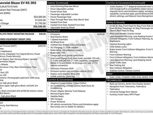 New 2026 Chevrolet Blazer EV RS image 4