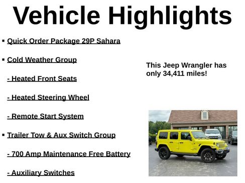 Used 2023 Jeep Wrangler Unlimited Sahara w/ Cold Weather Group AWD/4WD image 40