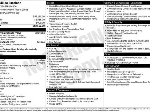 Used 2007 Cadillac Escalade AWD w/ Information Package image 20