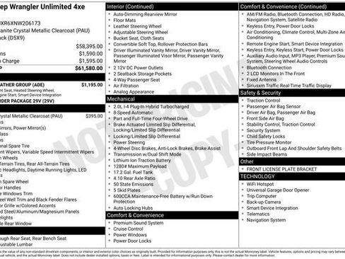 Used 2022 Jeep Wrangler Unlimited Rubicon 4xe w/ Cold Weather Group AWD/4WD image 7