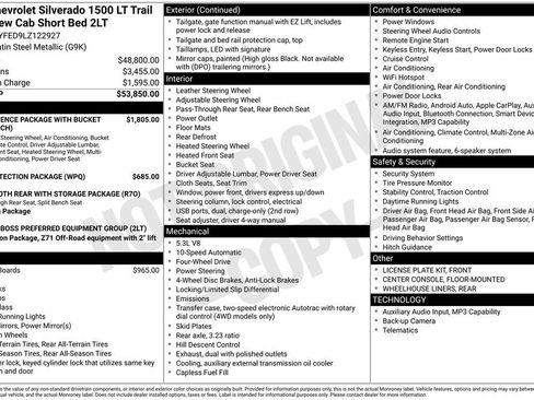 Used 2020 Chevrolet Silverado 1500 LT Trail Boss AWD/4WD image 30