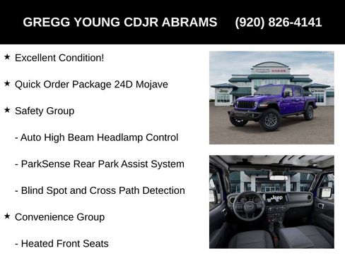 New 2026 Jeep Gladiator Mojave w/ Steel Bumper Group image 6