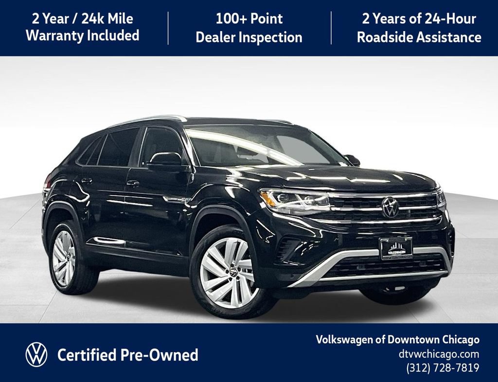 Certified 2023 Volkswagen Atlas Cross Sport SE w/ Panoramic Sunroof Package AWD/4WD 360° Tour