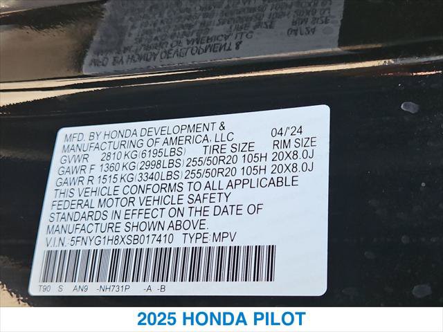 Certified 2025 Honda Pilot Elite image 27
