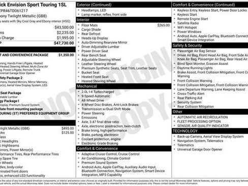 New 2026 Buick Envision Sport Touring AWD/4WD image 3