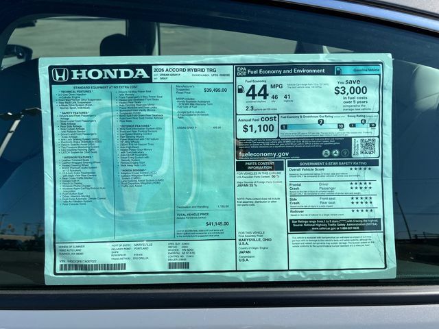 New 2026 Honda Accord Touring image 31