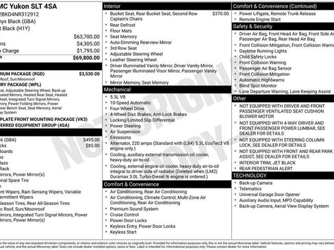 Used 2022 GMC Yukon SLT w/ SLT Premium Package AWD/4WD image 55