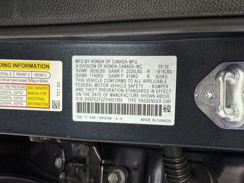 New 2026 Honda Civic LX image 23