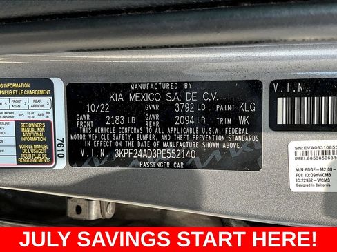 Used 2023 Kia Forte LXS FWD image 21