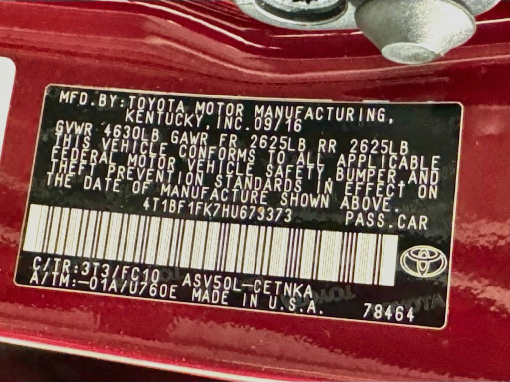 Used 2017 Toyota Camry LE FWD image 35