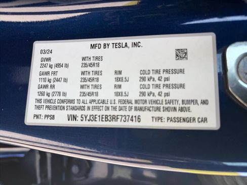 Used 2024 Tesla Model 3 Long Range AWD/4WD image 35