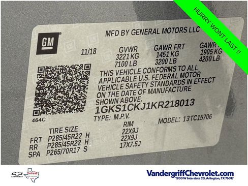 Used 2019 GMC Yukon Denali w/ Denali Ultimate Package RWD image 26