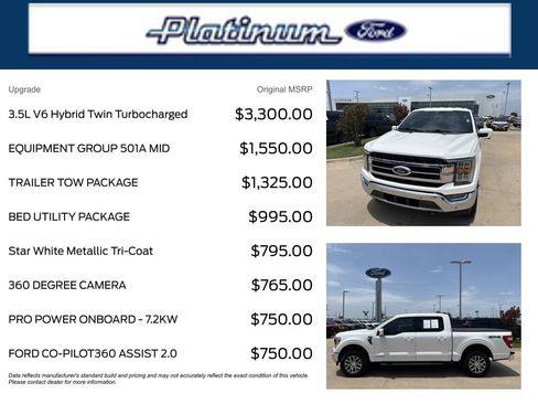 Used 2022 Ford F150 Lariat w/ Equipment Group 501A Mid AWD/4WD image 11