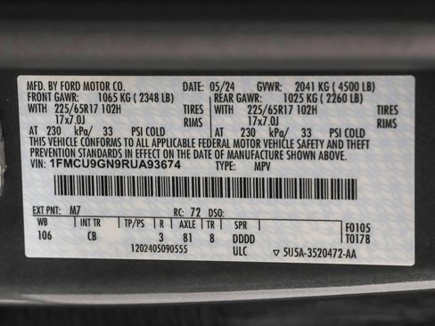 Used 2024 Ford Escape Active AWD/4WD image 49