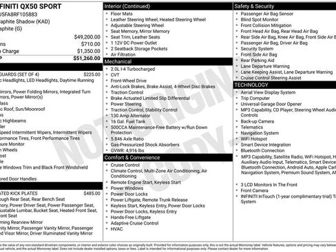Used 2024 INFINITI QX50 Sport FWD image 2
