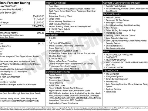 Used 2021 Subaru Forester Touring w/ Popular Package #2 image 22