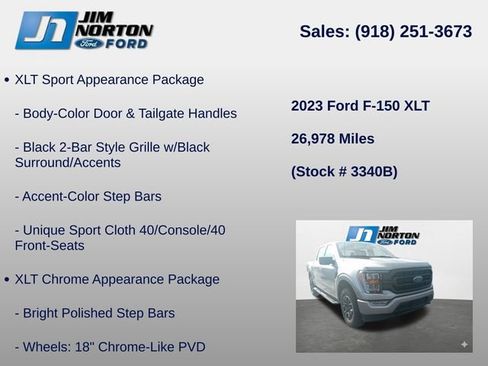 Used 2023 Ford F150 XLT w/ Equipment Group 302A High AWD/4WD image 16