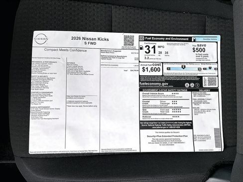New 2026 Nissan Kicks S FWD image 21