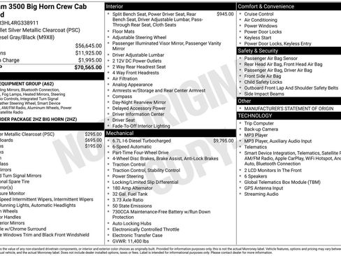 Certified 2024 RAM 3500 Big Horn AWD/4WD image 26