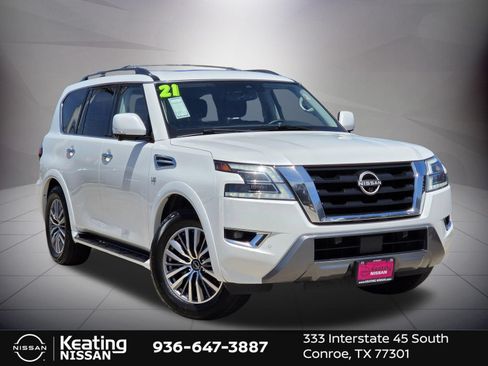 Used 2021 Nissan Armada SL w/ Captain's Chairs Package RWD image 3