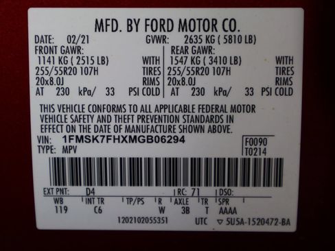 Used 2021 Ford Explorer Limited RWD image 49