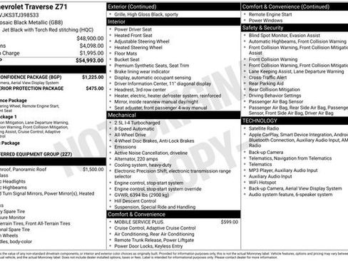 New 2026 Chevrolet Traverse Z71 w/ Driver Confidence Package AWD/4WD image 4