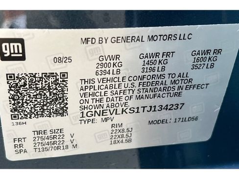 Used 2026 Chevrolet Traverse RS w/ LPO, Floor Liner Package AWD/4WD image 24