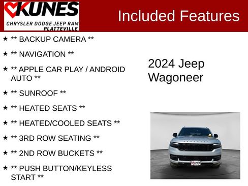 Used 2024 Jeep Wagoneer Series II AWD/4WD image 2