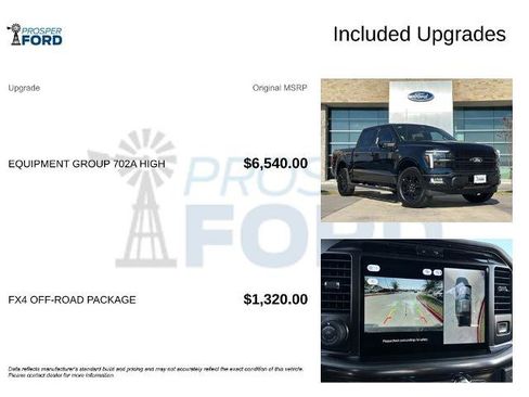 New 2025 Ford F150 Platinum w/ Equipment Group 702A High image 3