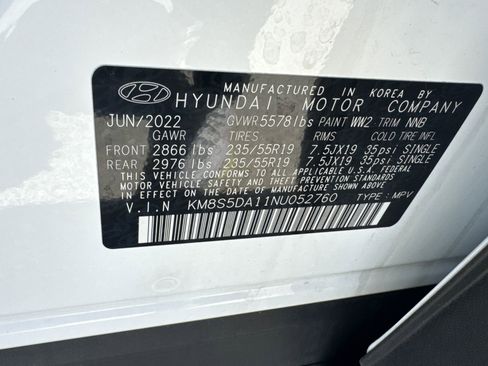Used 2022 Hyundai Santa Fe Limited w/ Cargo Package AWD/4WD image 33