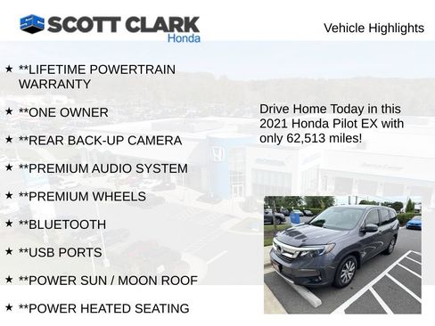 Used 2021 Honda Pilot EX image 3