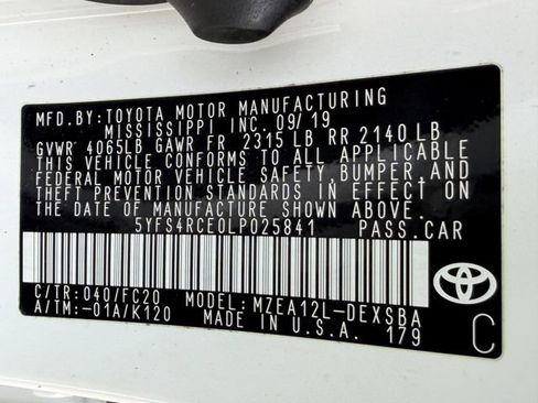 Used 2020 Toyota Corolla SE FWD image 30