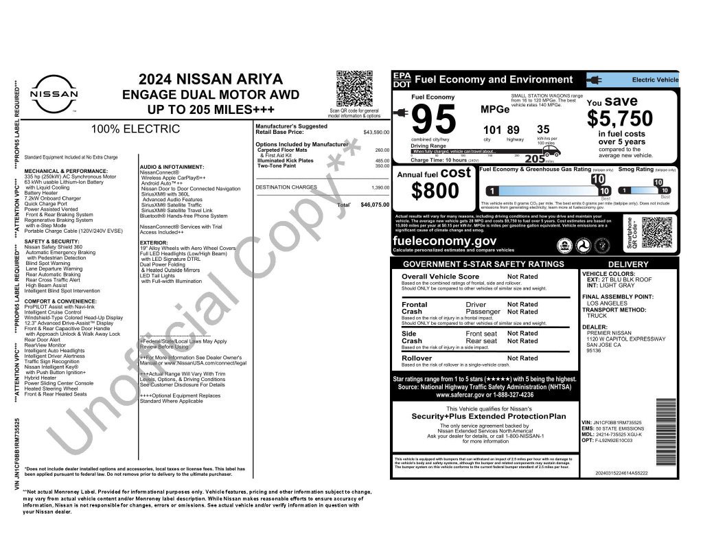 Used 2024 Nissan Ariya AWD image 3