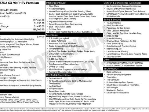 Used 2024 MAZDA CX-90 Plug-In Hybrid w/ Premium Plus image 7
