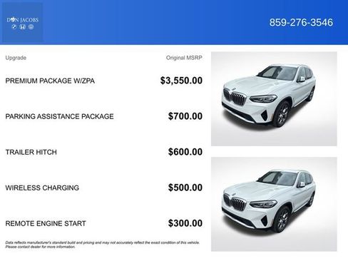 Used 2024 BMW X3 xDrive30i w/ Premium Package w/ZPA image 4