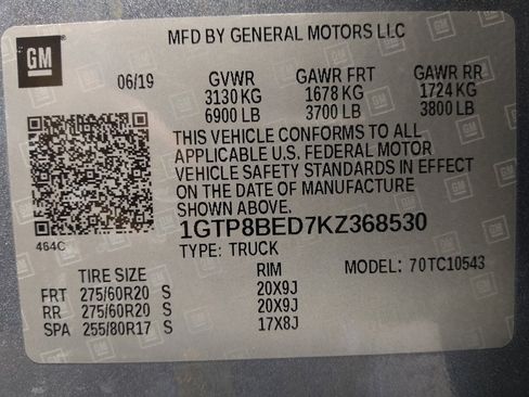 Used 2019 GMC Sierra 1500 SLE w/ SLE Value Package RWD image 33