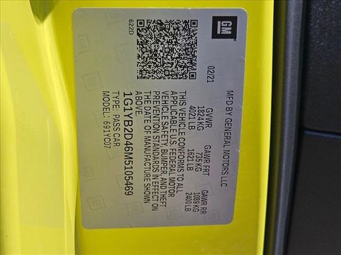 Used 2021 Chevrolet Corvette Stingray Preferred Cpe w/ 2LT image 22