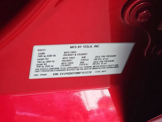 Used 2021 Tesla Model Y Performance AWD/4WD image 32