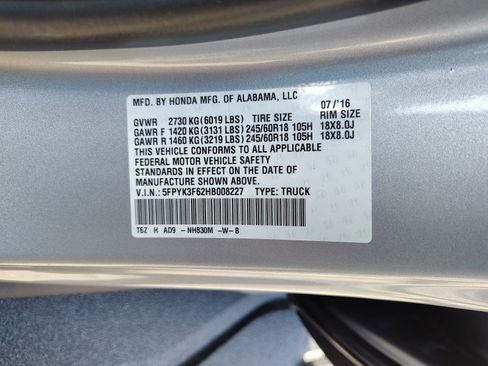 Used 2017 Honda Ridgeline RTL-T image 22