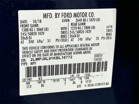 Used 2019 Lincoln Nautilus Reserve image 35