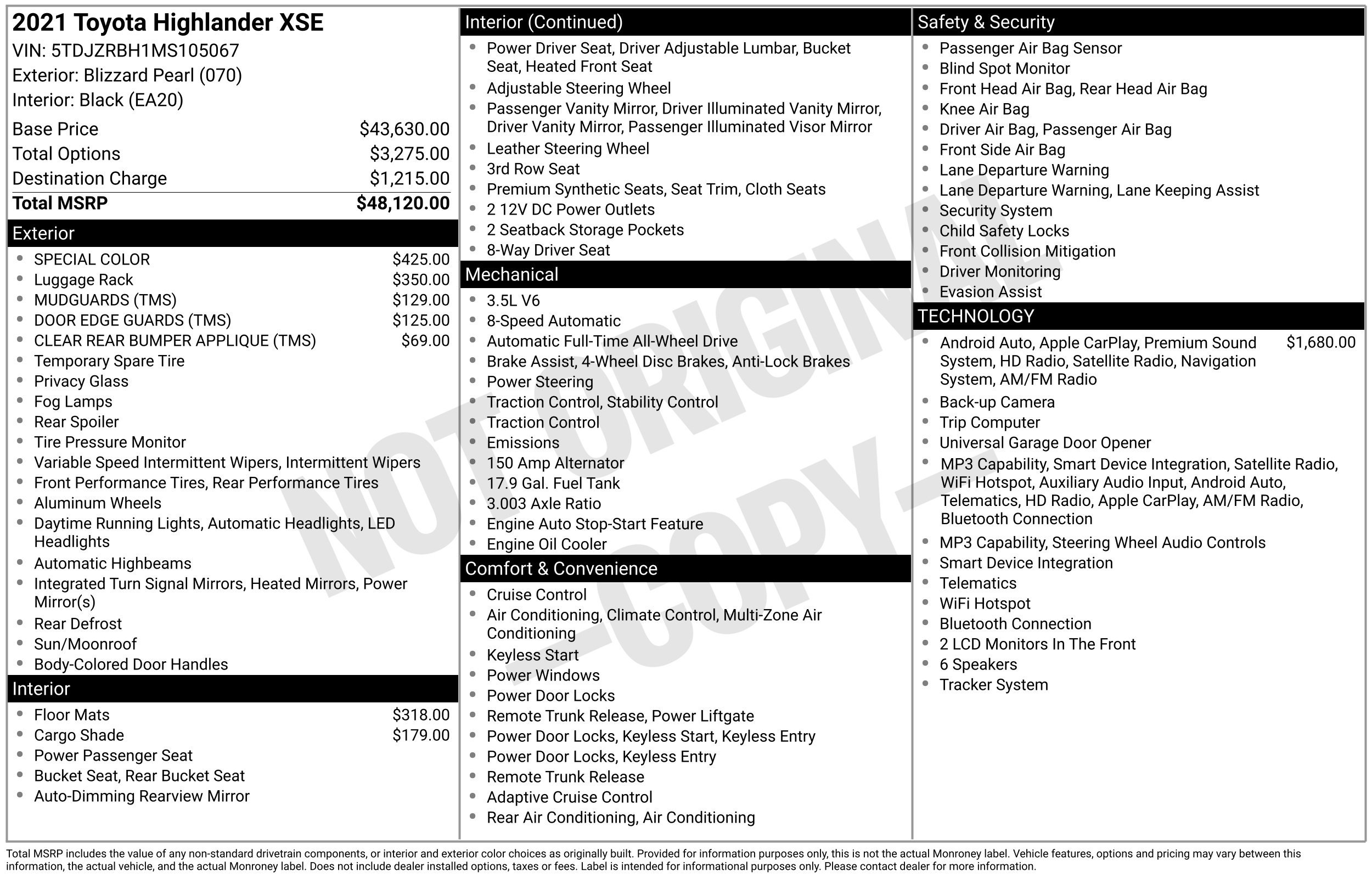 Certified 2021 Toyota Highlander XSE AWD/4WD image 33