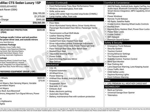 Used 2018 Cadillac CTS Luxury image 1