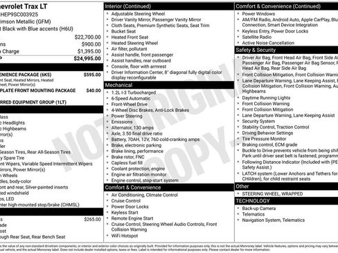 Certified 2025 Chevrolet Trax LT w/ LT Convenience Package FWD image 4