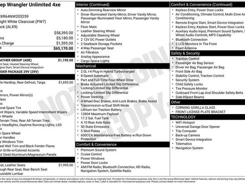 Used 2022 Jeep Wrangler Unlimited Rubicon 4xe w/ Cold Weather Group image 2