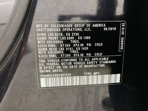 Used 2019 Volkswagen Atlas SE w/ Panoramic Sunroof Package AWD/4WD image 24