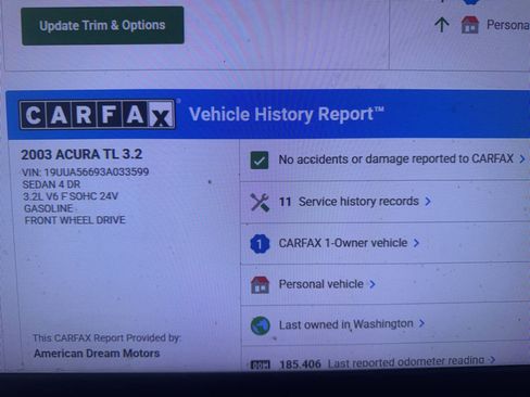 Used 2003 Acura TL image 2